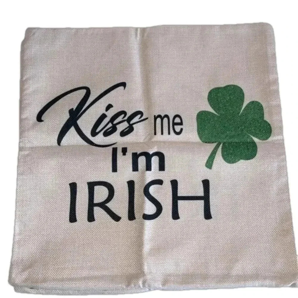 4 New St Paddys Day pillow cases canvas St Patricks Day throw‎ pillow covers